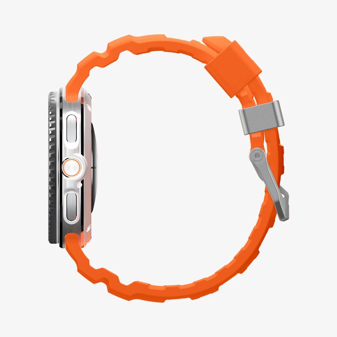 Spigen Silicone Band for Samsung Galaxy Watch 8 46mm/44mm/40mm Orange