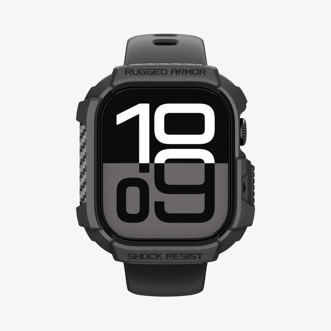 Spigen Rugged Armor 2 case for Apple Watch 11 42mm Matte Black