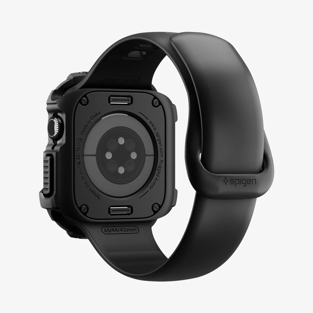 Spigen Rugged Armor 2 case for Apple Watch 11 42mm Matte Black