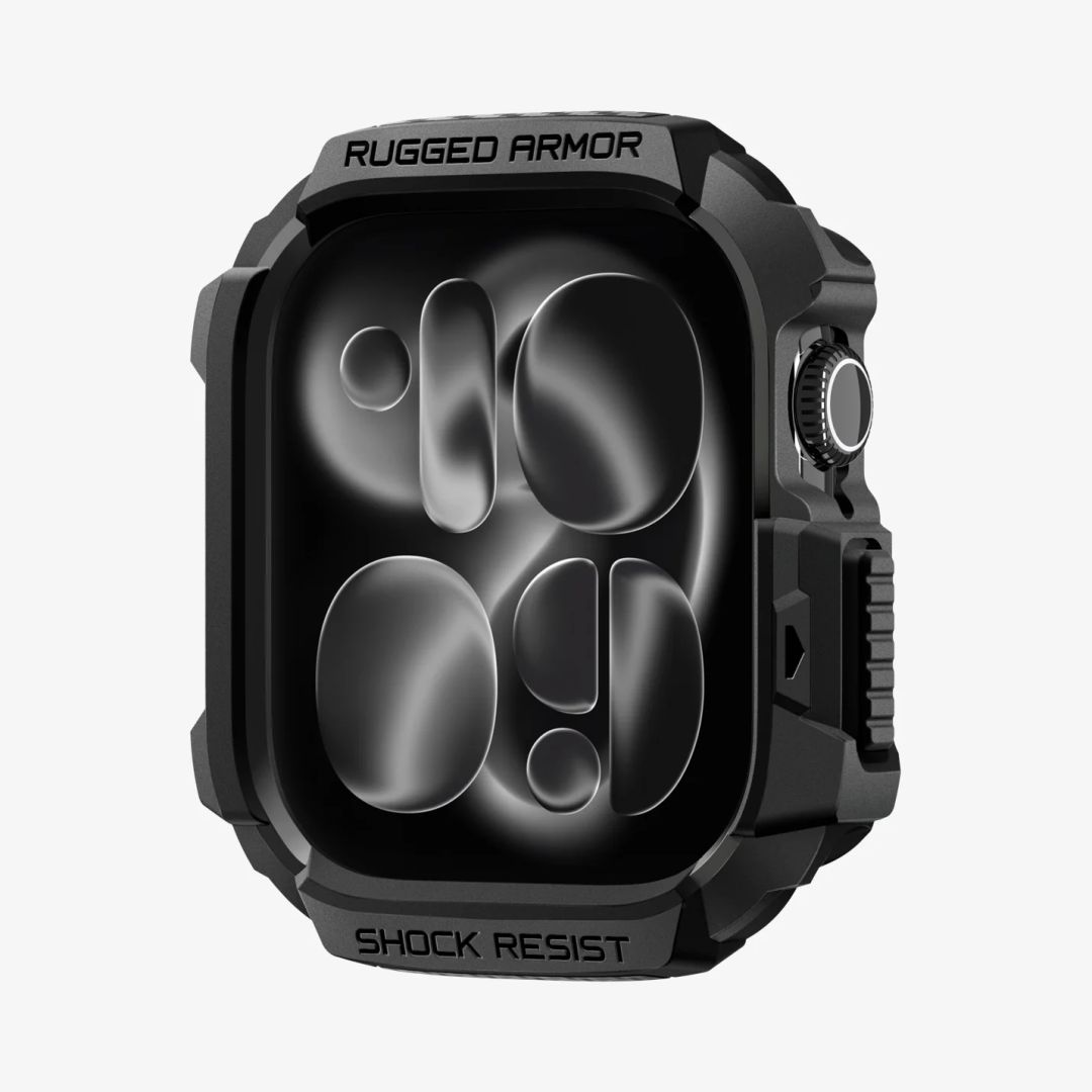 Spigen Rugged Armor 2 case for Apple Watch 11 42mm Matte Black