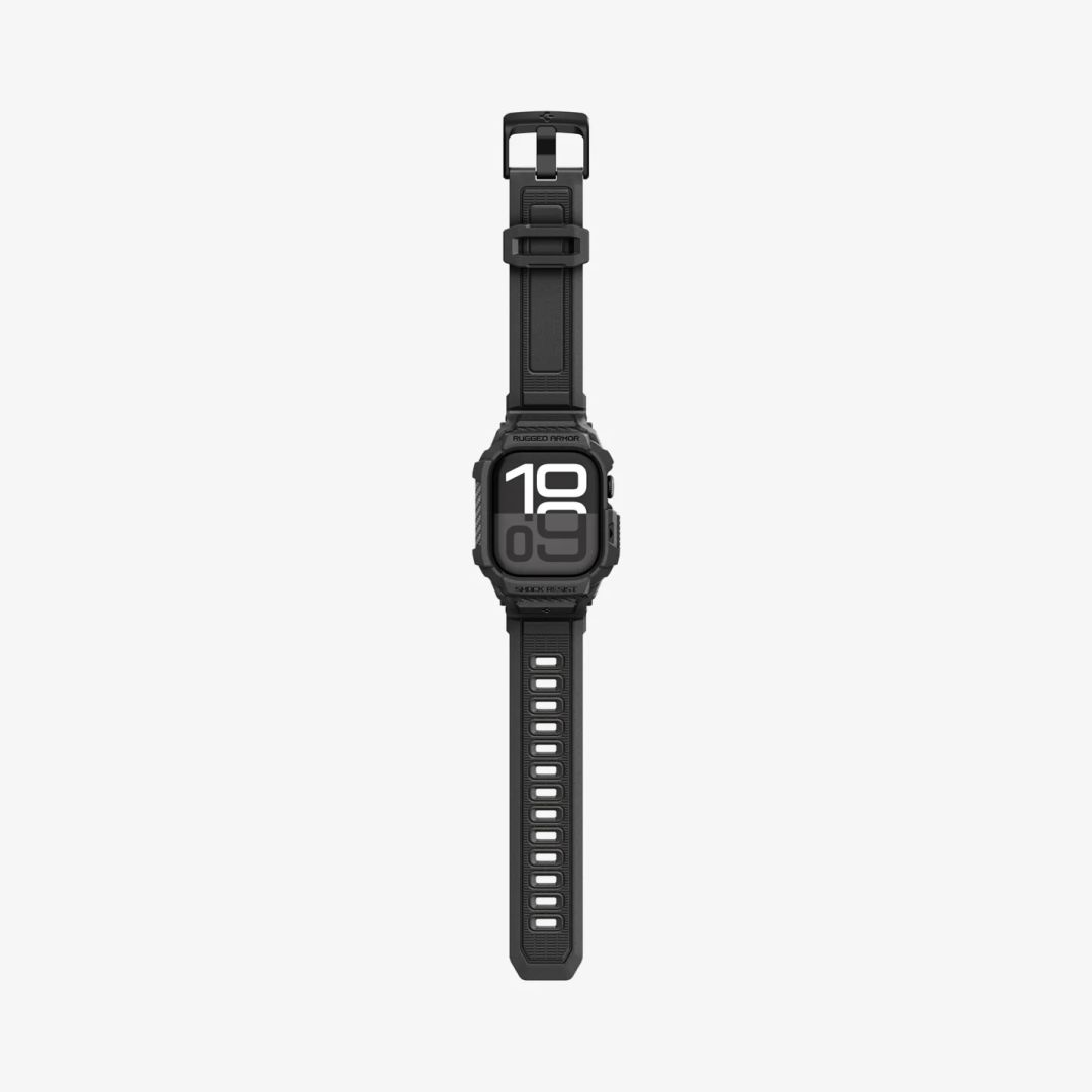 Spigen Rugged Armor Pro 2 Band for Apple Watch 11 42mm Matte Black