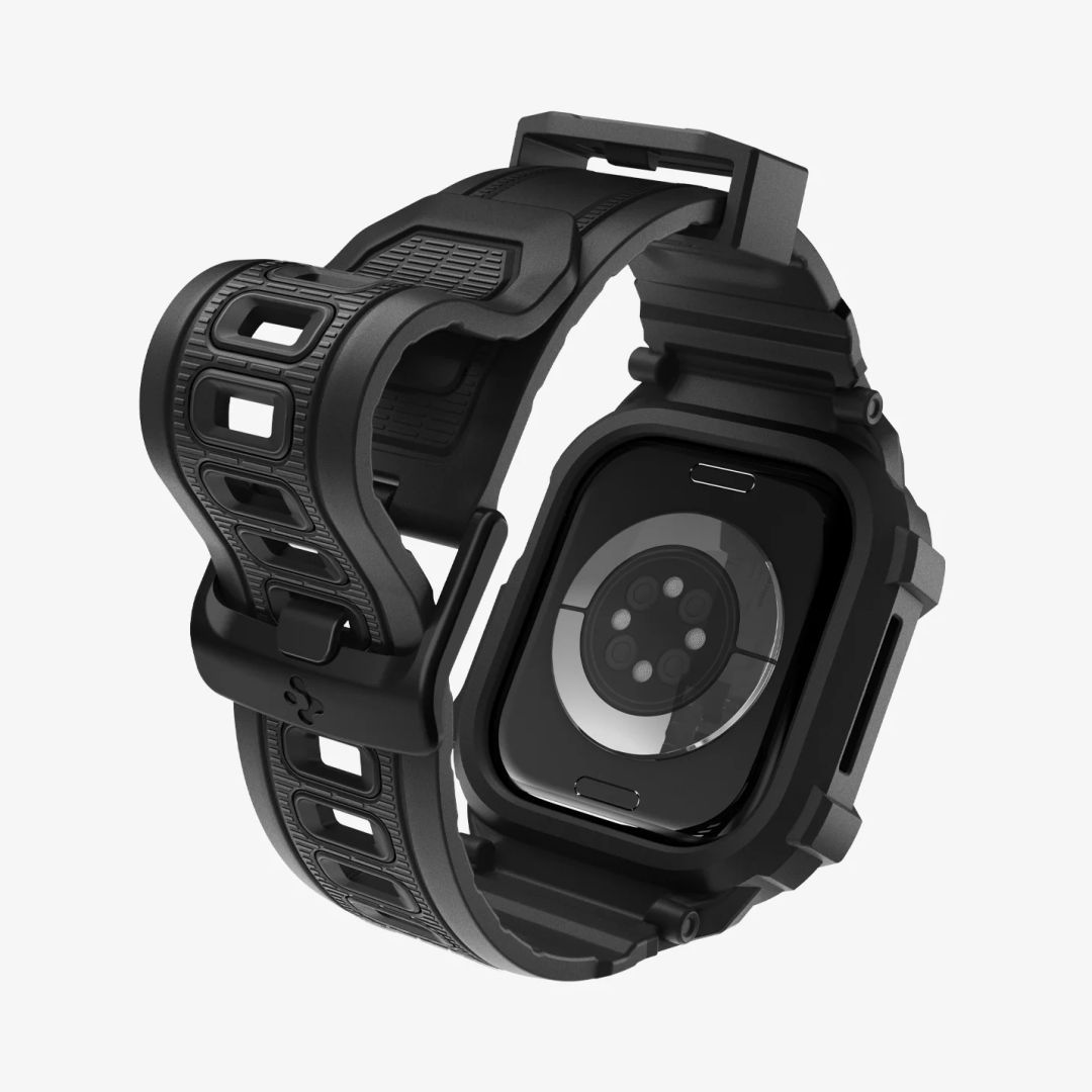 Spigen Rugged Armor Pro 2 Band for Apple Watch 11 42mm Matte Black