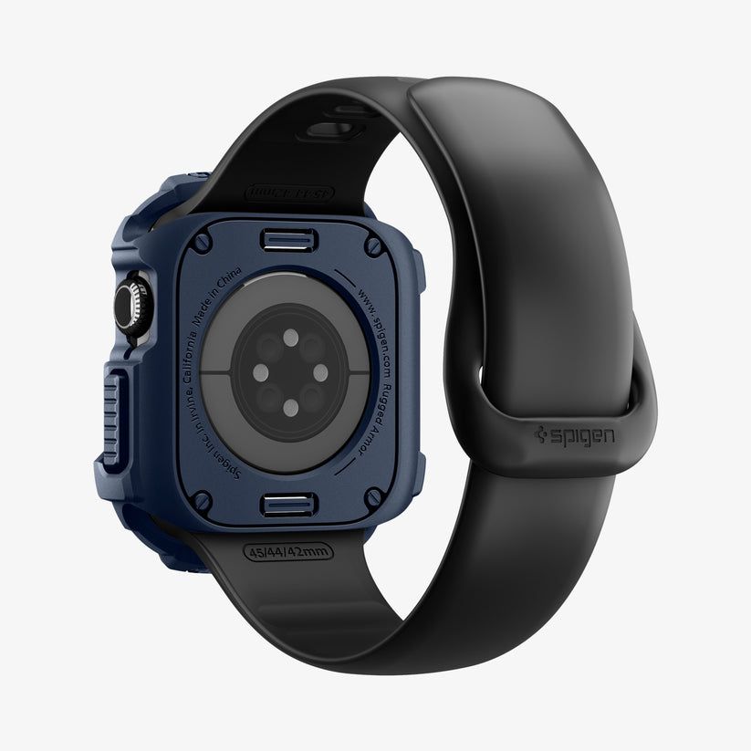Spigen Rugged Armor 2 case for Apple Watch 11 42mm Navy Blue