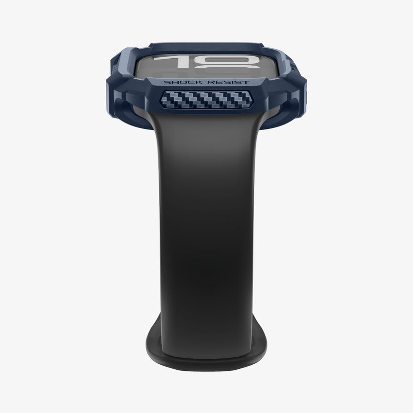 Spigen Rugged Armor 2 case for Apple Watch 11 42mm Navy Blue