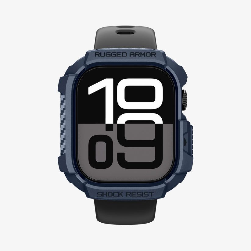 Spigen Rugged Armor 2 case for Apple Watch 11 42mm Navy Blue