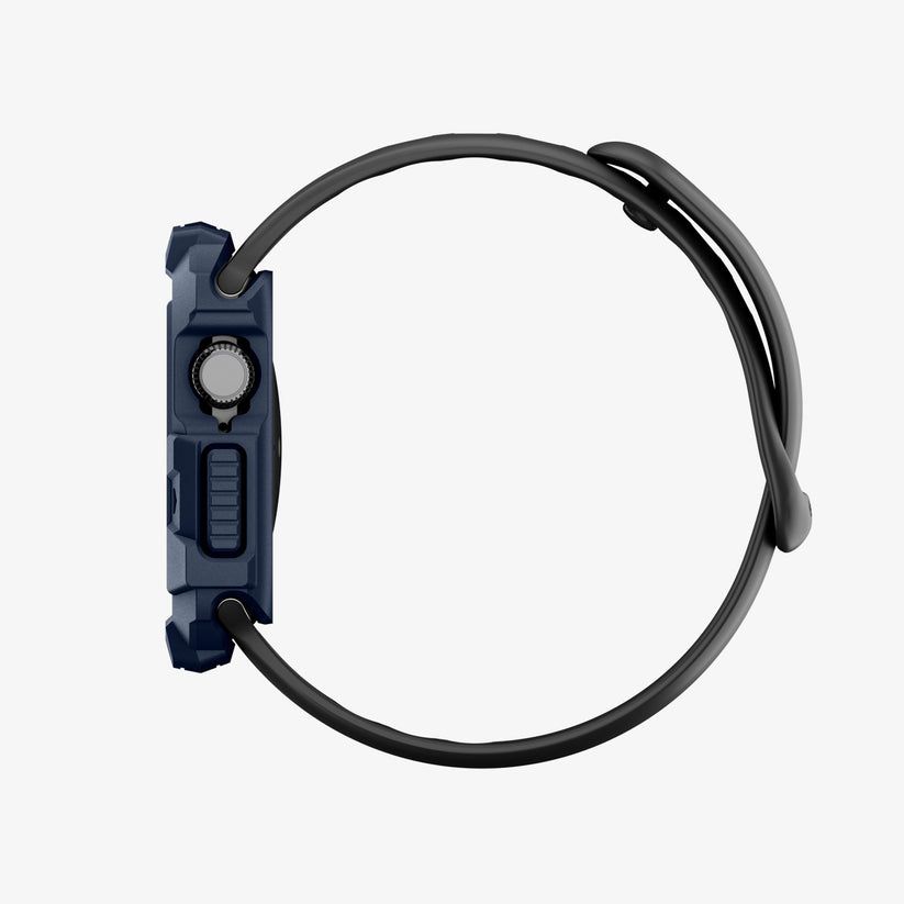 Spigen Rugged Armor 2 case for Apple Watch 11 42mm Navy Blue