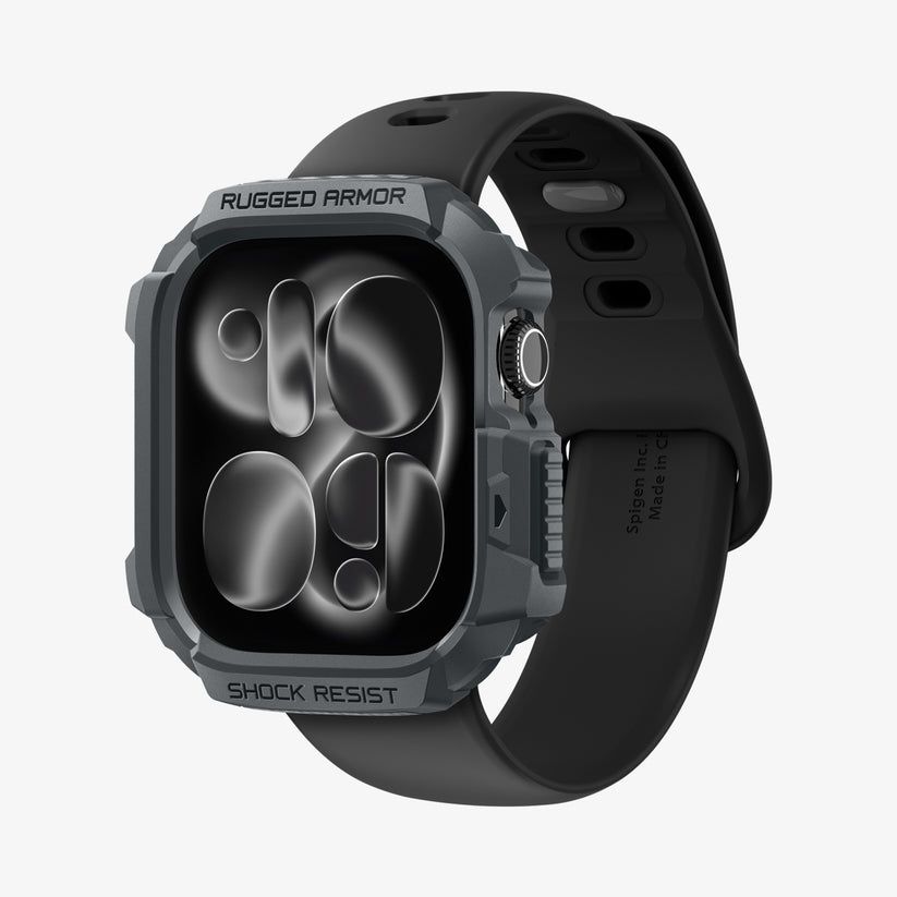 Spigen Rugged Armor 2 Band for Apple Watch 11 46mm Matte Black