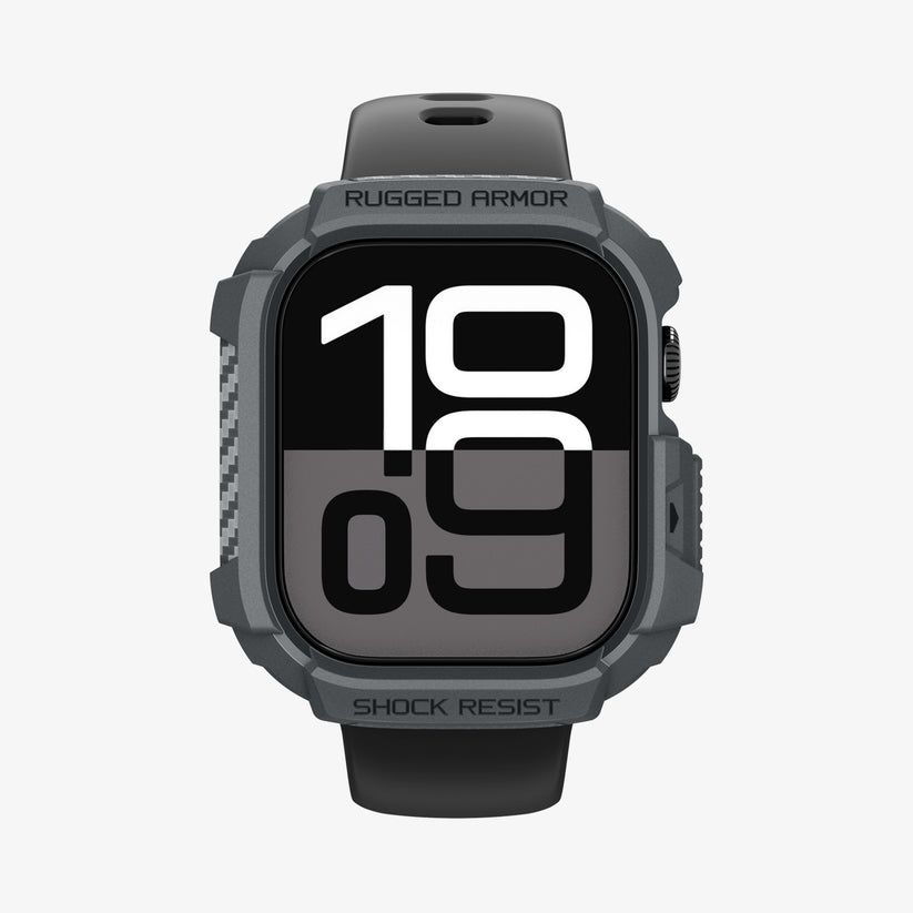 Spigen Rugged Armor 2 Band for Apple Watch 11 46mm Matte Black