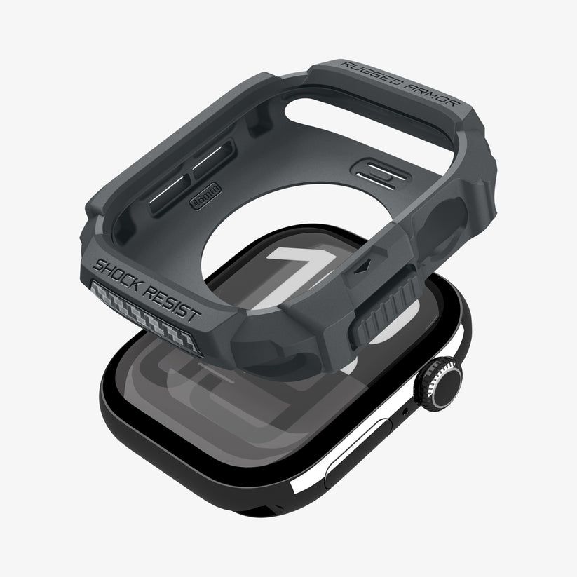 Spigen Rugged Armor 2 Band for Apple Watch 11 46mm Matte Black