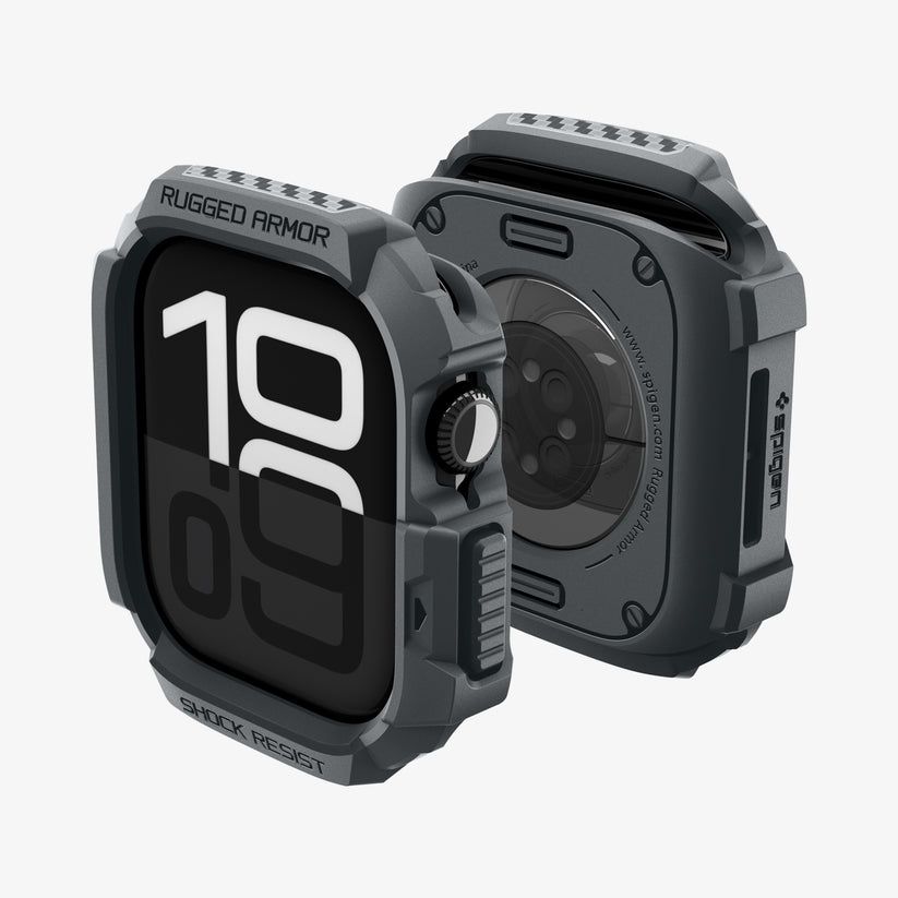 Spigen Rugged Armor 2 Band for Apple Watch 11 46mm Matte Black