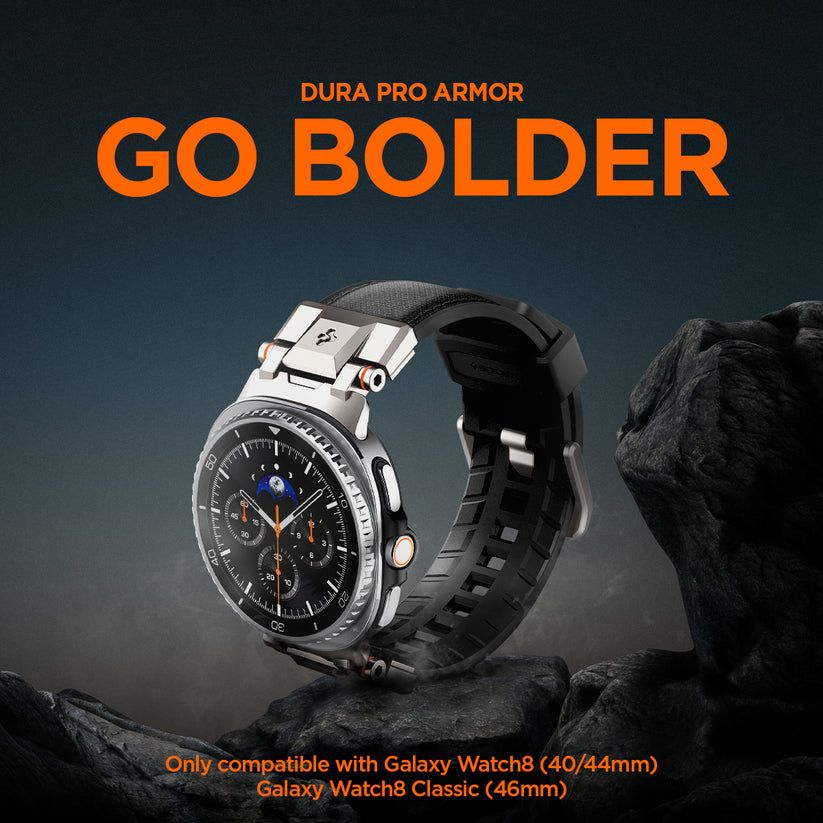 Spigen DuraPro Armor Band for Samsung Galaxy Watch 8 46mm/44mm/40mm Black