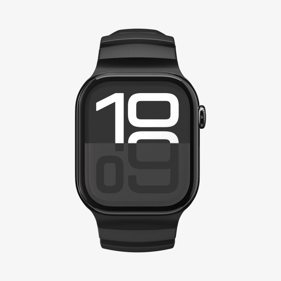 Spigen Silicone Band for Apple Watch 49mm/46mm/45mm/44mm Black