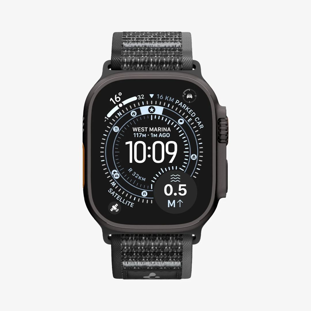 Spigen Athlex Air 2 Active Band for Apple Watch 49mm/46mm/45mm/44mm Black Gray