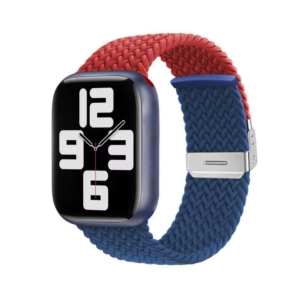 BlackBird Sailor Watch Strap for Iwatch 42/44/45/46/49 mm Dark Blue/Red