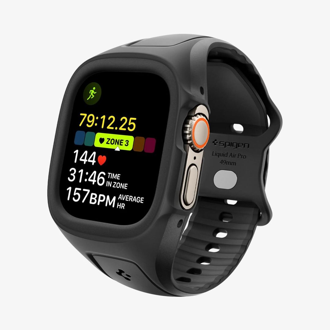 Spigen Liquid Air Pro strap for Apple Watch Ultra 3/2/1 49mm Black