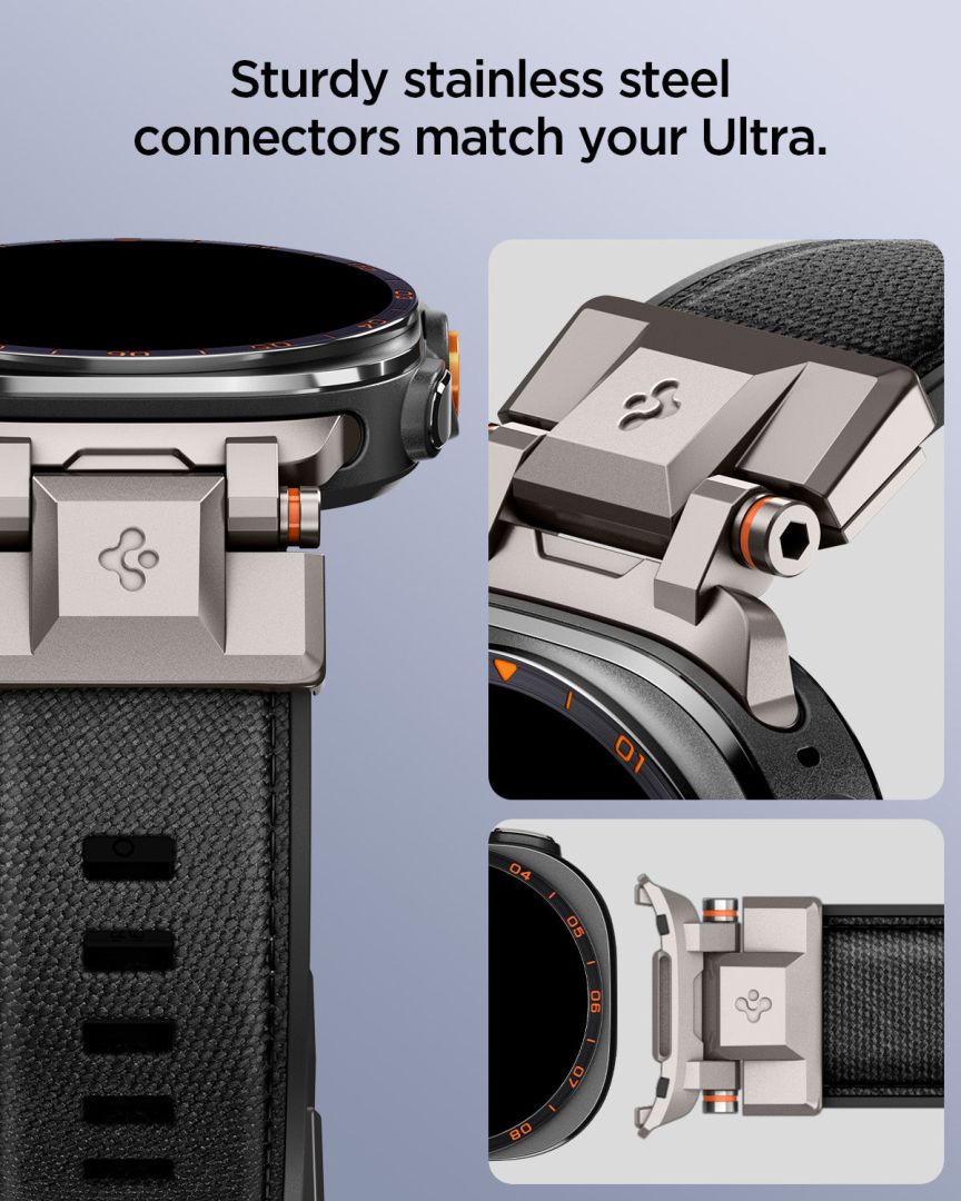 Spigen DuraPro Armor Band for Samsung Galaxy Watch Ultra 2/1 47mm Black