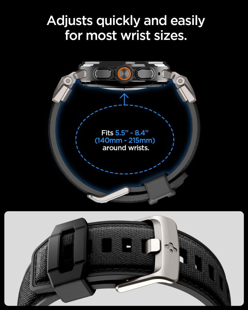 Spigen DuraPro Armor Band for Samsung Galaxy Watch Ultra 2/1 47mm Black