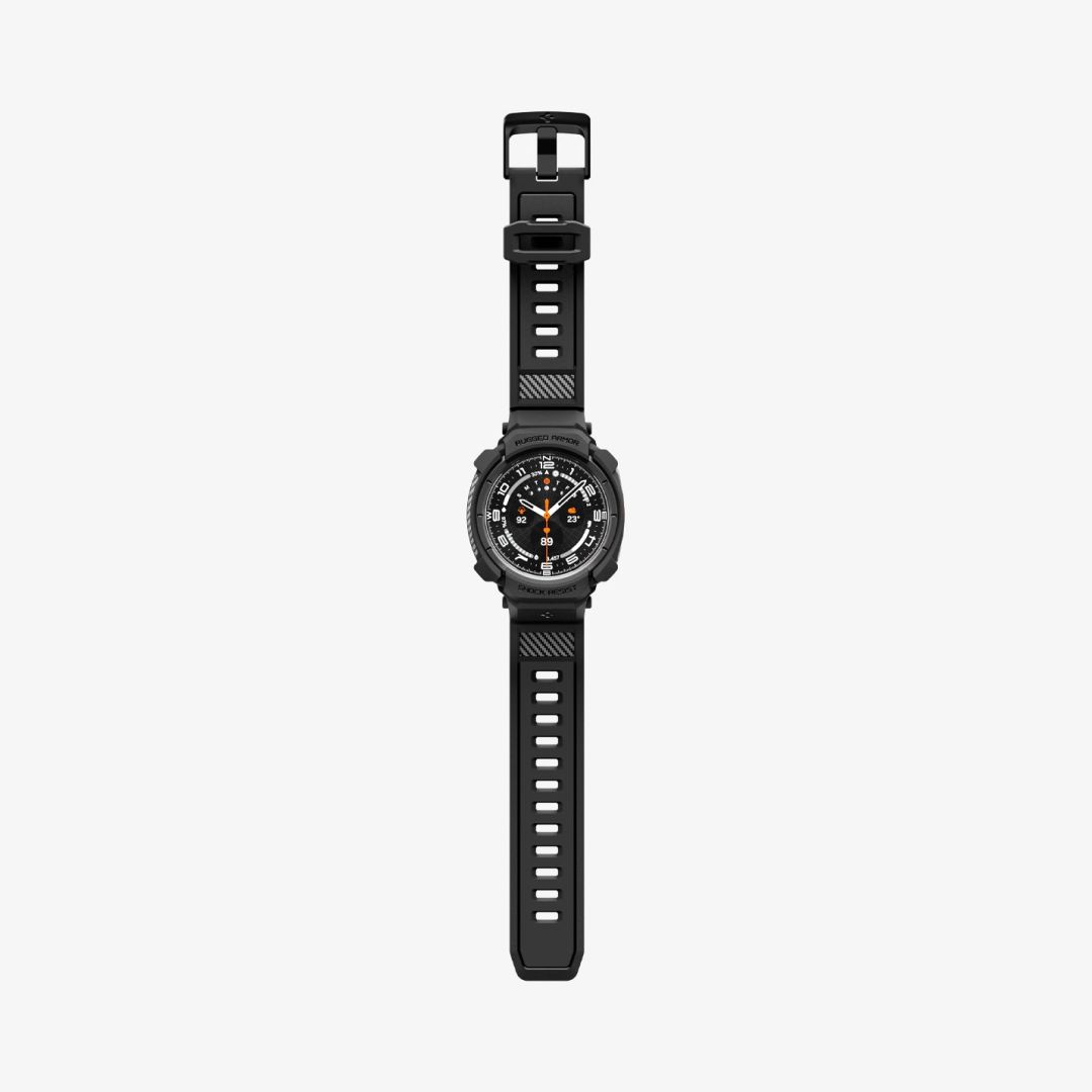 Spigen Rugged Armor Pro Band for Samsung Galaxy Watch Ultra 2 47mm Matte Black