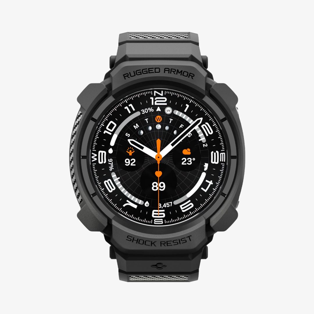 Spigen Rugged Armor Pro Band for Samsung Galaxy Watch Ultra 2 47mm Matte Black