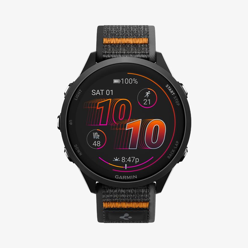 Spigen Athlex Air Active Band for Garmin Quick Release 22mm Black/Orange