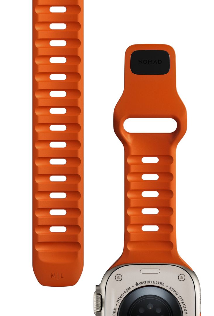 Nomad Sport Strap M/L Apple Watch 49mm/46mm/45mm/44mm/42mm Ultra Orange