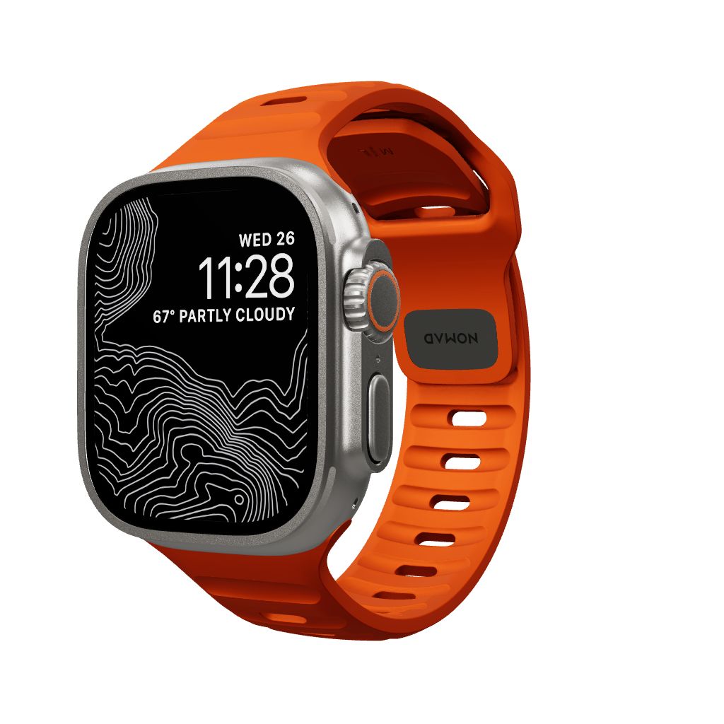 Nomad Sport Strap M/L Apple Watch 49mm/46mm/45mm/44mm/42mm Ultra Orange