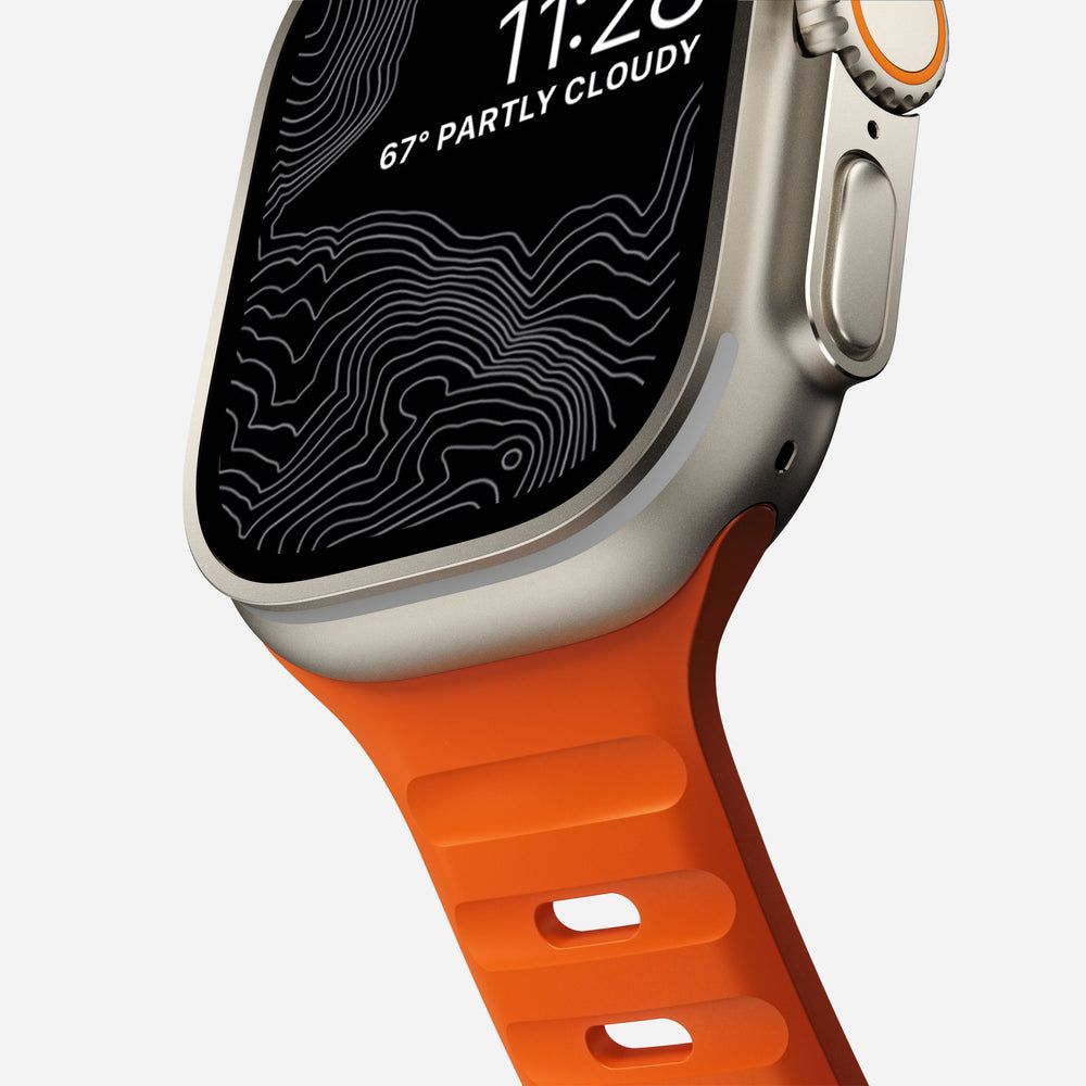 Nomad Sport Strap M/L Apple Watch 49mm/46mm/45mm/44mm/42mm Ultra Orange