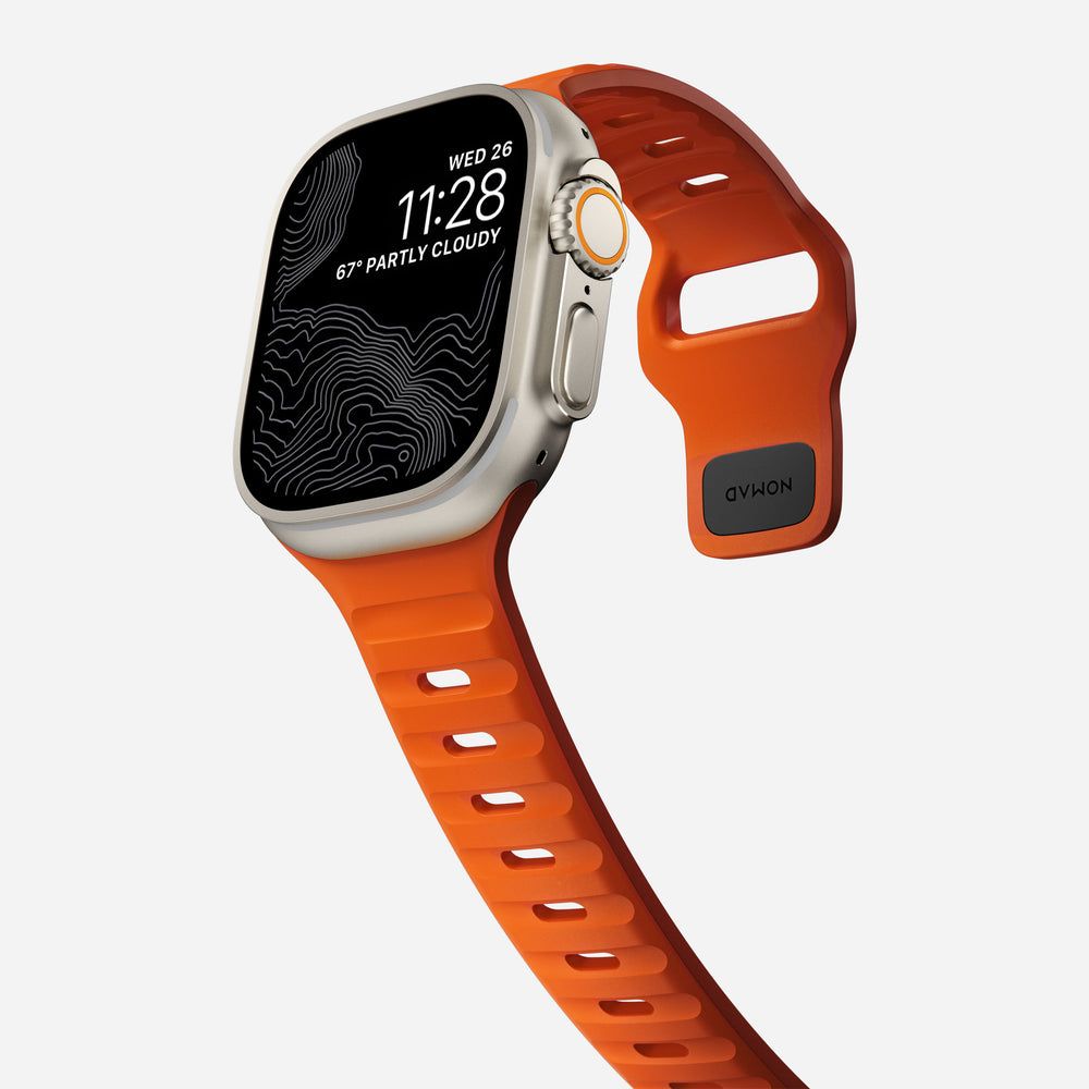 Nomad Sport Strap M/L Apple Watch 49mm/46mm/45mm/44mm/42mm Ultra Orange