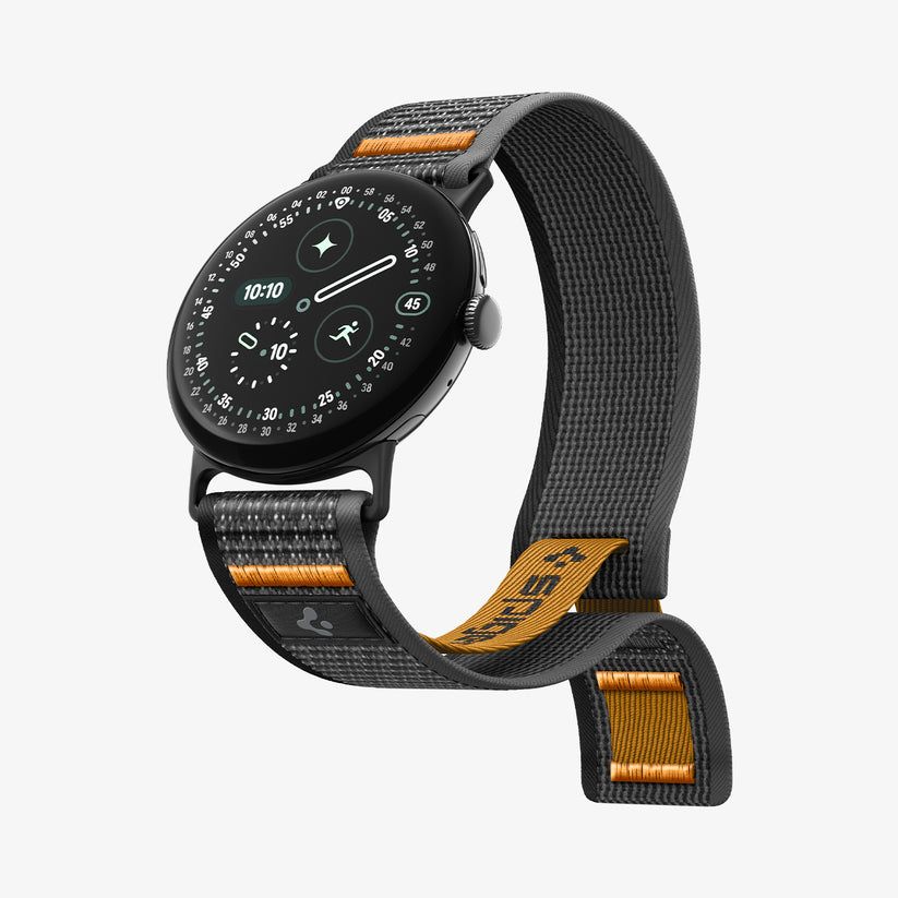 Spigen Athlex Air Band for Google Pixel Watch 5/4/3 41mm/2/1 Active Black Orange