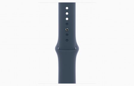 Apple Watch S9 GPS 45mm Silver Alu Case with Storm Blue Sport Band M/L