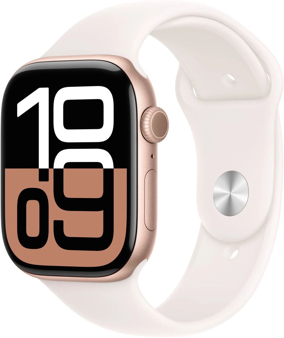 Apple Watch S10 Cellular 46mm Rose Gold Alu Case with Light Blush Sport Band S/M