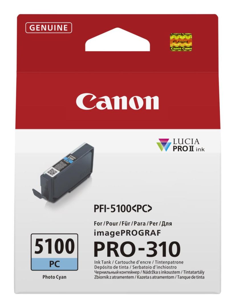 Canon PFI-5100 Photo Cyan tintapatron