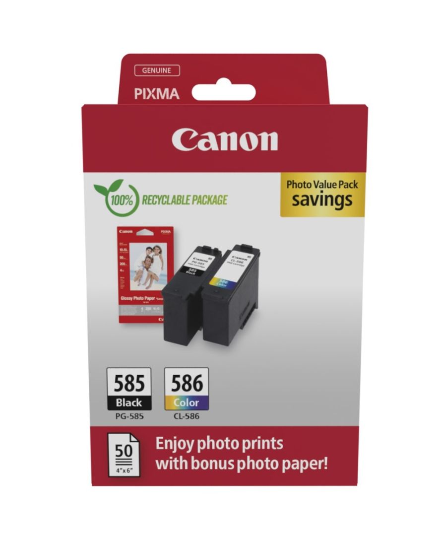 Canon PG-585/CL-586 Black and Color tintapatron