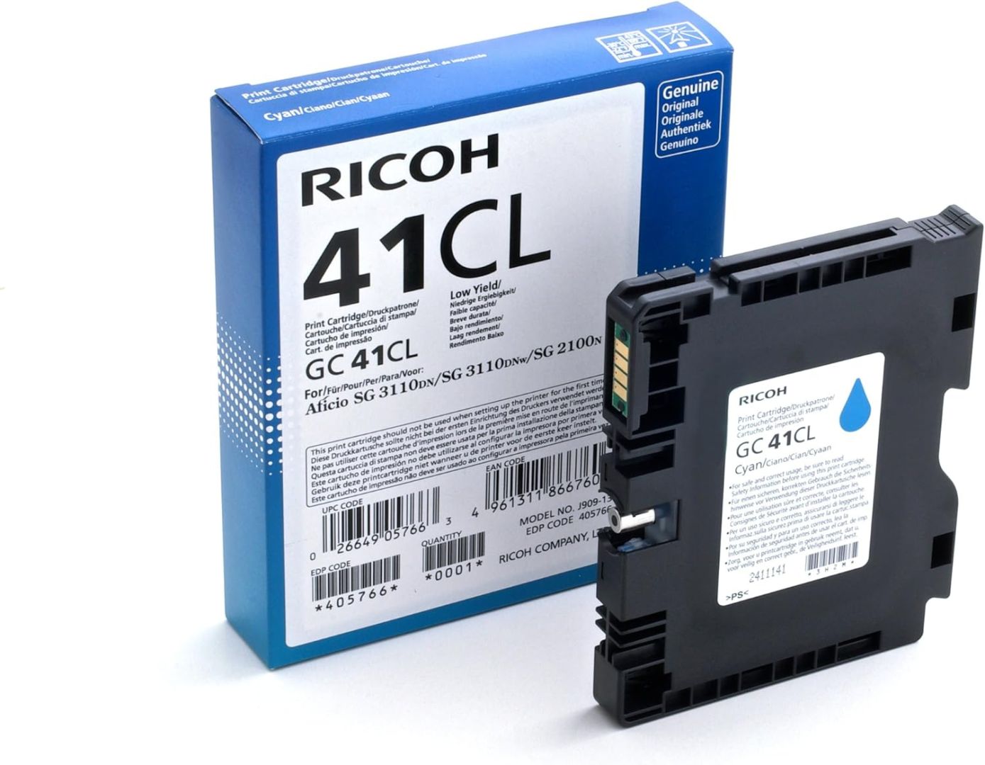 Ricoh GC41CL Cyan toner