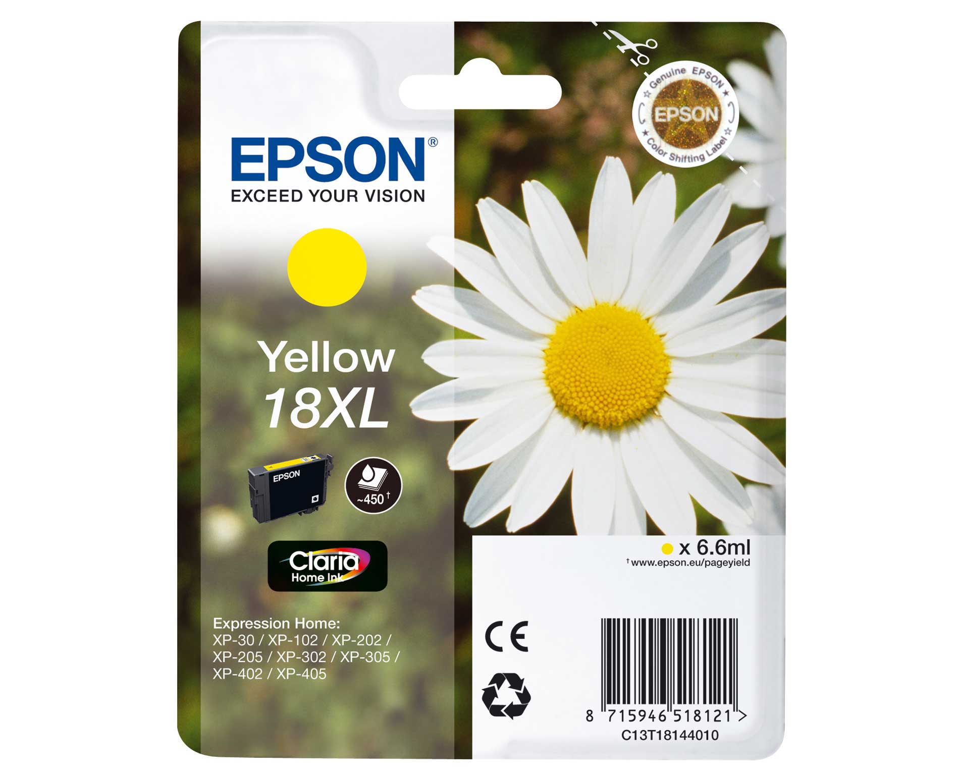 Epson T1814 (18XL) Yellow tintapatron