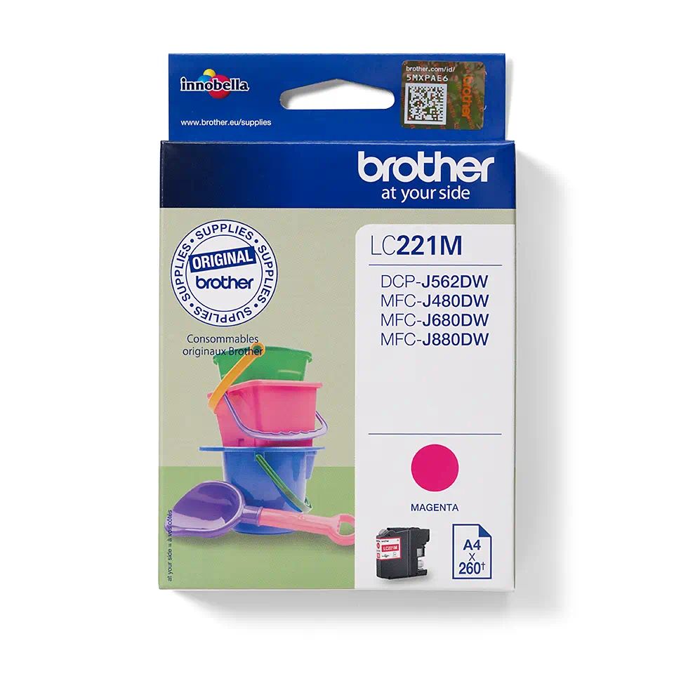 Brother LC-221 Magenta tintapatron