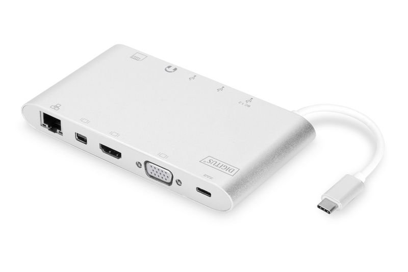 Digitus 11in1 Universal Docking Station Silver
