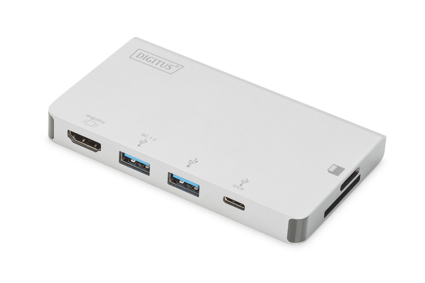 Digitus 6in1 Multiport Travel Docking Station Silver