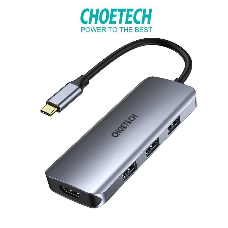 Choetech  HUB-M19 7in1 Multiport USB-C Notebook Docking Grey
