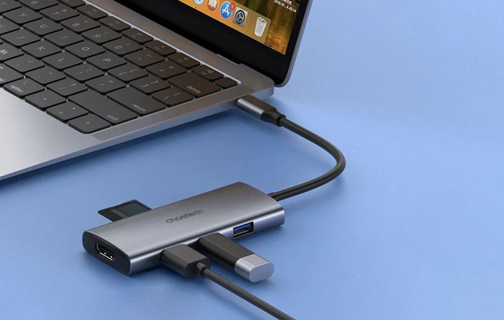 Choetech  HUB-M19 7in1 Multiport USB-C Notebook Docking Grey