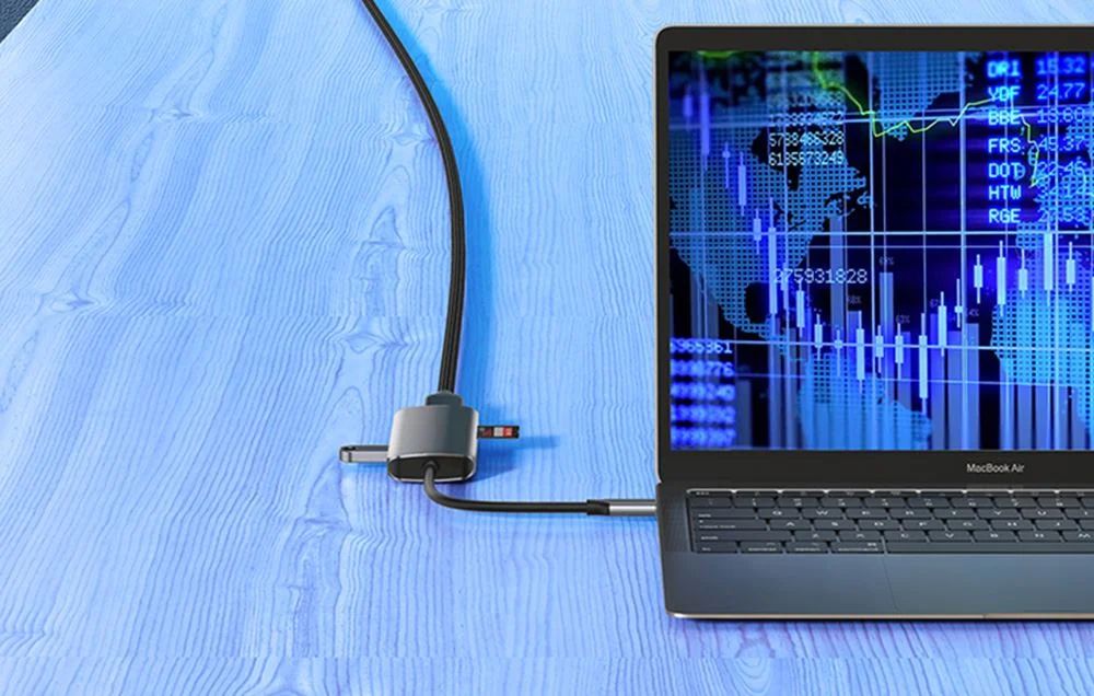Choetech  HUB-M19 7in1 Multiport USB-C Notebook Docking Grey