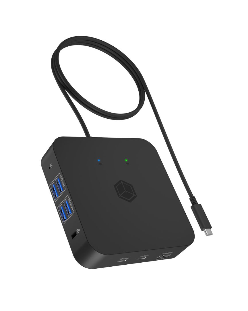Raidsonic IcyBox IB-DK4090-C 12in1 USB-C Docking Station Black
