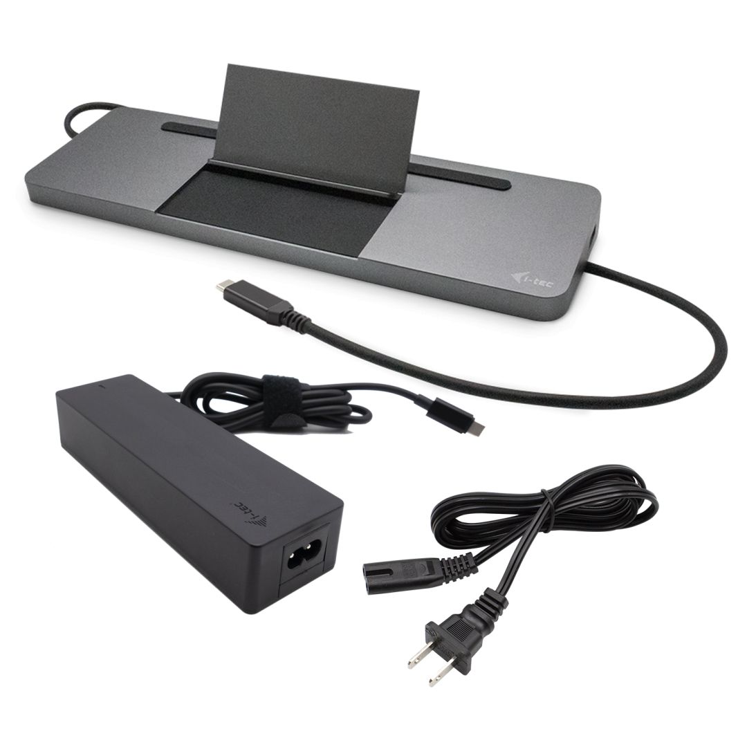 I-TEC USB-C Metal Ergonomic 4K 3x Display Docking Station