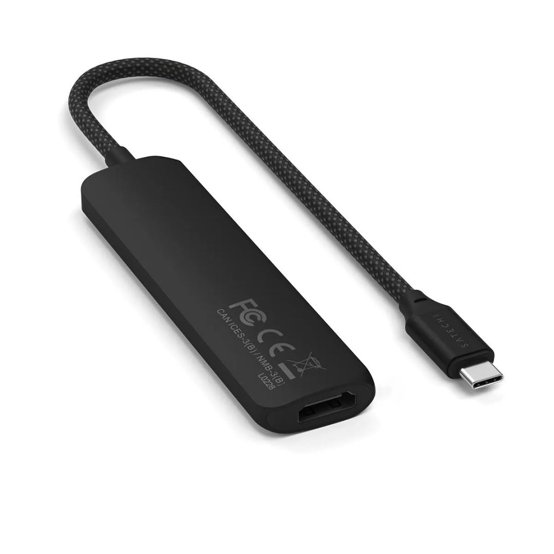 Satechi 4-in-1 USB-C Slim Multiport Adapter 4K Black