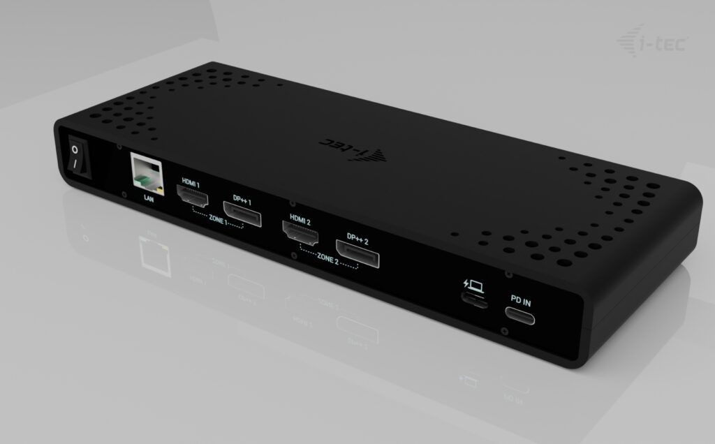 I-TEC Universal Dual 4K Display Docking Station + Power Delivery 85W + Universal USB-C Charger 100 W