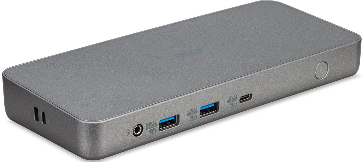 Acer Dock 501 Chrome USB Type-C Docking Station Silver