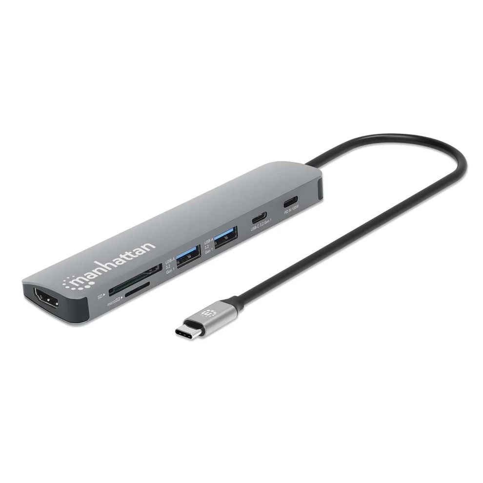 Manhattan USB-C PD 7-in-1 HDMI 4K Docking Station / Multiport Hub