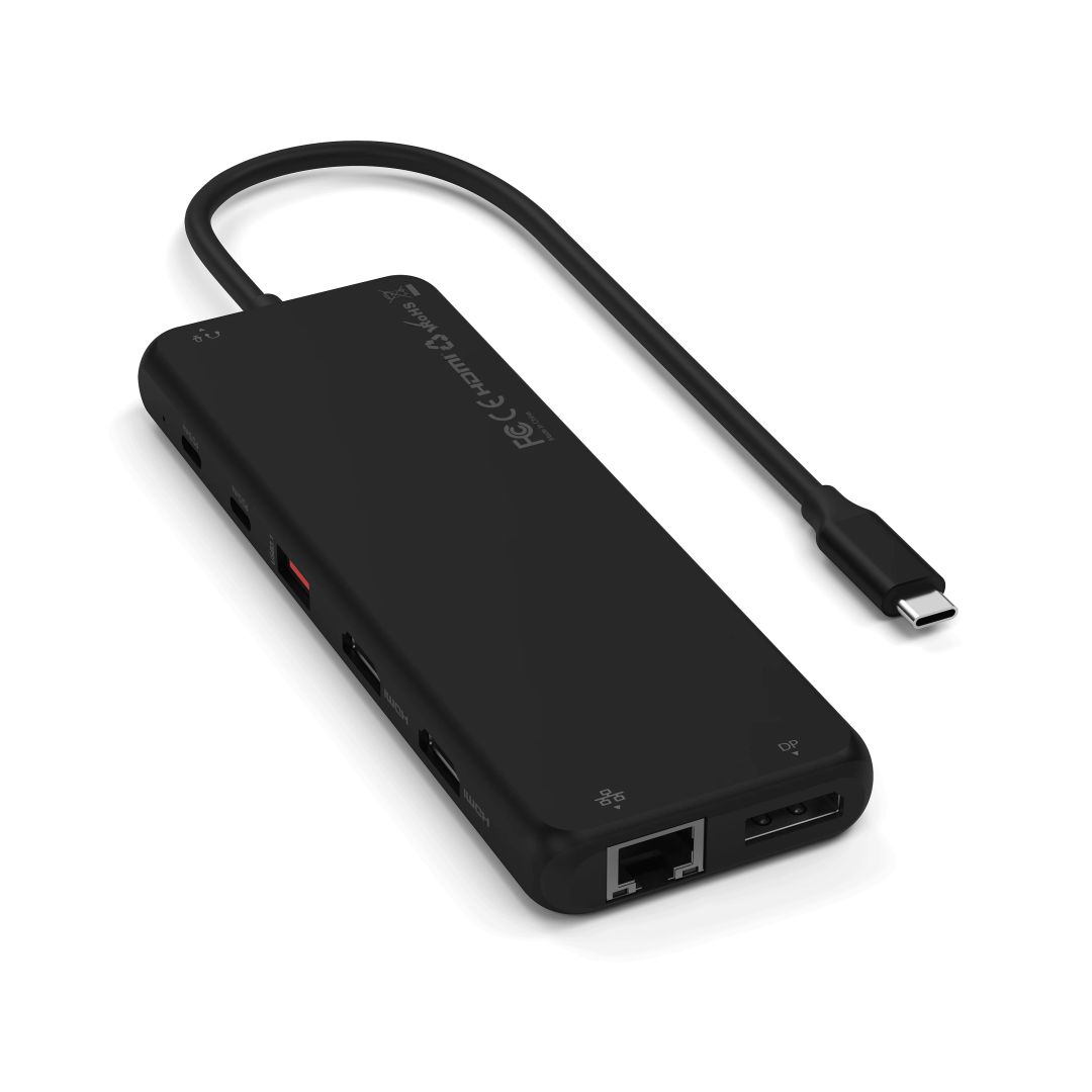 Satechi 13-in-1 USB-C Triple Display Multiport Adapter Black