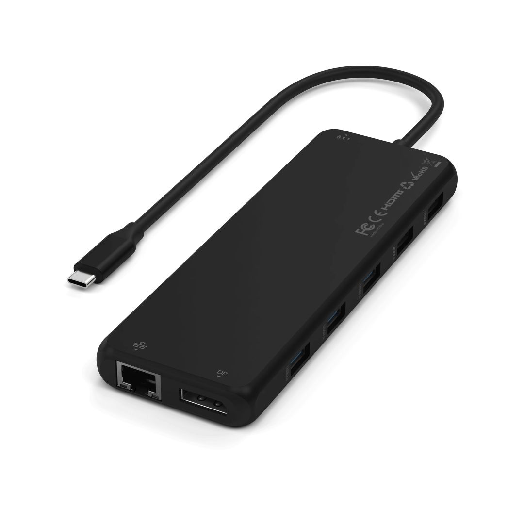 Satechi 13-in-1 USB-C Triple Display Multiport Adapter Black