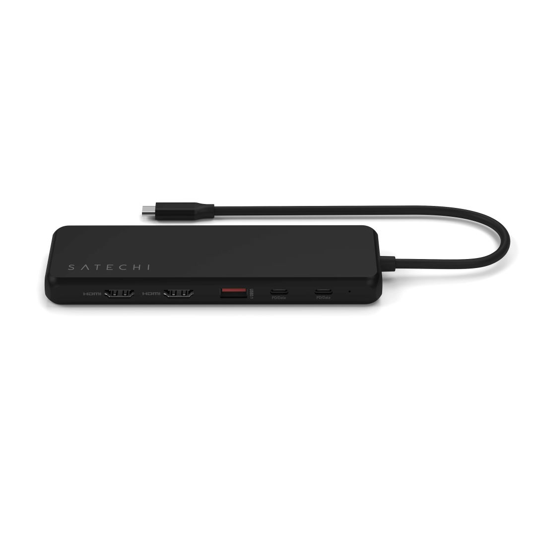 Satechi 13-in-1 USB-C Triple Display Multiport Adapter Black